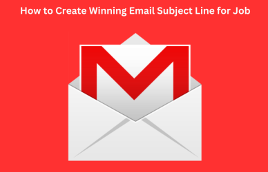 Created Email subject Line for Job